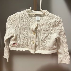 12m Ralph Lauren White Short Sweater